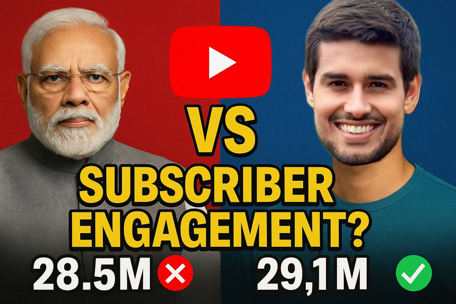 Fake subscribers vs real engagement